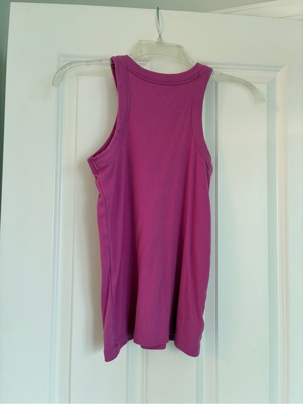LOFT Fuchsia Ribbed Tank Top - Picture 2 of 5